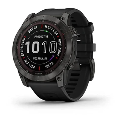 Abbildung von Garmin Fenix 7X Sapphire Solar Carbon Grey DLC Titan