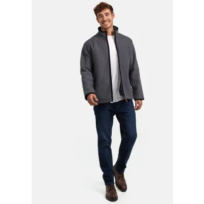 Abbildung von Indicode Jeans Inemilos Fleecejacke, Herren, Größe: Small, Dk grey