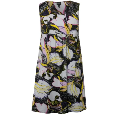 Abbildung von Ulla Popken Sleeveless Swing Jerseykleid, Damen, Größe: 58/60, Black