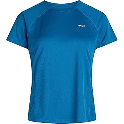 Abbildung von Zebdia Chest Print Tshirt basic, Damen, Größe: Large, Cobalt