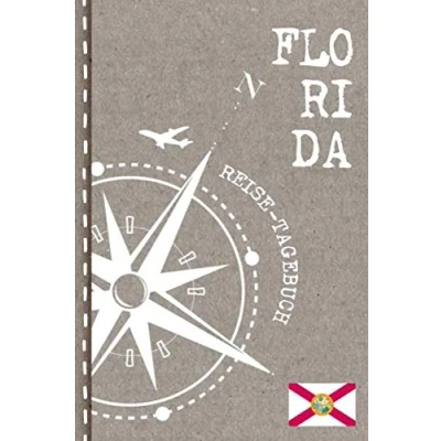 Abbildung von Florida Reisetagebuch: Reise Tagebuch zum Selberschreiben, ca. A5 Journal Dotted Punkteraster für Urlaub, Ferien, Auslandsjahr, Au Pair, Auswanderer Notizbuch 112 Seiten Dot Grid punktiert
