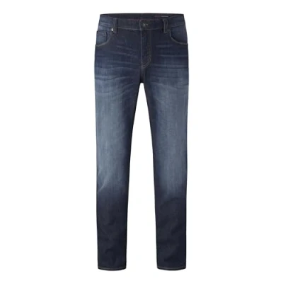 Abbildung von Paddock&#039;s BEN MIT Stretch Jeans Straight Leg, Herren, Größe: 42xL30, Medium blue stone use moustache