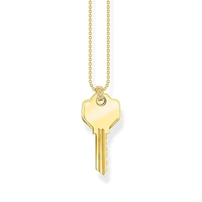 Abbildung von Thomas Sabo Kette Schlüssel aus 925er Sterlingsilber 750er Gelbgold Vergoldung, Länge: 40cm 45cm, KE2129 413 39 L45V
