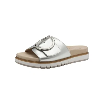 Abbildung von Tamaris Pantolette flach, Damen, Größe: 37, Silver Schuhe
