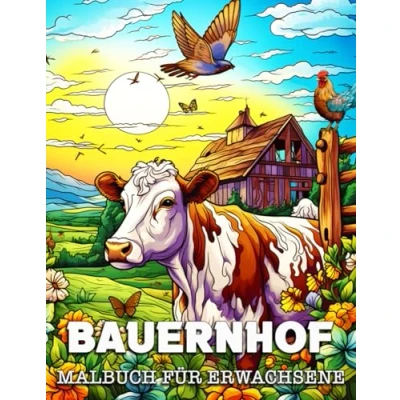Abbildung von Malbuch für Erwachsene Bauernhof: Schöne Bilder zum Ausmalen und Entspannen