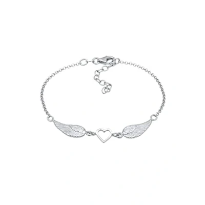 Abbildung von Elli HERZ FLÜGEL Armband, Damen, Größe: 18, Silber