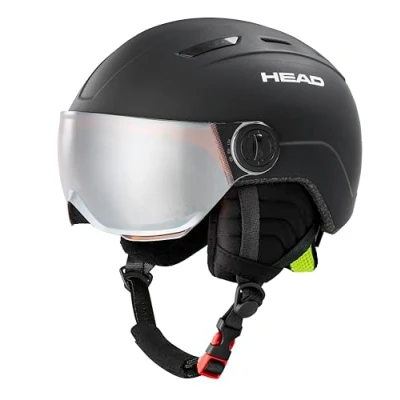 Abbildung von HEAD Unisex Youth MOJO/Maja Visor Skihelmet Skihelm, schwarz, XXS