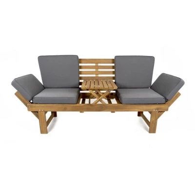 Abbildung von Green Spirit Gartenbank »Cassino« Multifunktions Holzbank Holz Garten Bank Sitzbank (1 St), Akazien Holz, FSC 100, wetterfest Garten, Terrasse, Balkon &amp; Outdoor