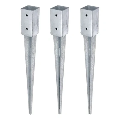 Abbildung von Alberts Einschlag Bodenhülse, (Set, 3 St.), feuerverzinkt, 71 x mm, Gesamtlänge 750 mm