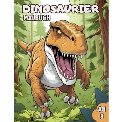 Abbildung von Dinosaurier Malbuch: Fantastisches Ausmalbuch für Kinder ab 8 Jahren (Malbücher &amp; Ausmalbücher)