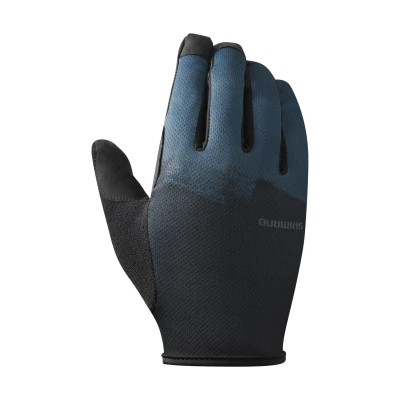 Abbildung von SHIMANO Langfinger Handschuhe TRAIL. Blau