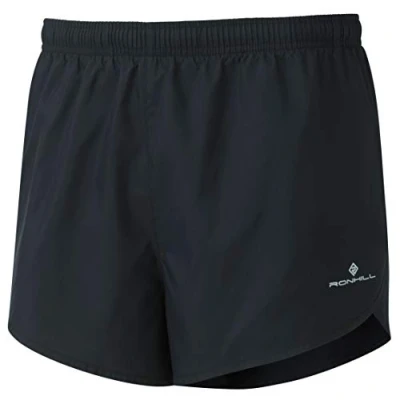Abbildung von Ronhill Herren Core Racer Shorts, Schwarz/Weiß, L