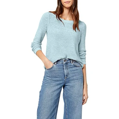 Abbildung von ONLY Onlgeena Strickpullover, Damen, Größe: Small, Light blue