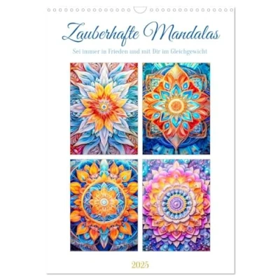 Abbildung von Zauberhafte Mandalas (Wandkalender 2025 DIN A3 hoch), CALVENDO Monatskalender