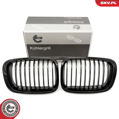 Abbildung von ESEN SKV 66SKV060 Kühlergrill glänzend, schwarz BMW: 3 Limousine, Touring, Compact