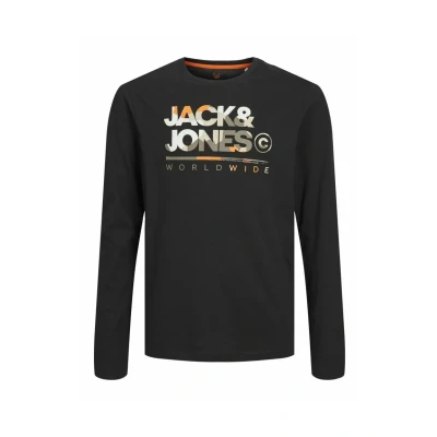 Abbildung von Jack &amp; Jones Junior Langarmshirt für Kinder, Größe: 98, Black
