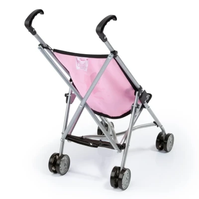 Abbildung von Puppenbuggy, rosa/grau
