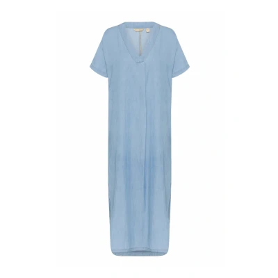 Abbildung von Kleid A Linie Hellblaue Waschung