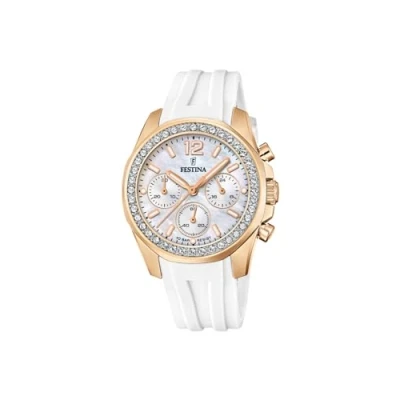Abbildung von Festina Chronograph, Damen, Größe: One Size, White
