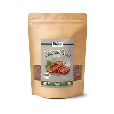 Abbildung von Biojoy BIO Pekannüsse Halbe Kerne (500 g), geschält und ungesalzen, Pekannusskerne ohne Zusätze