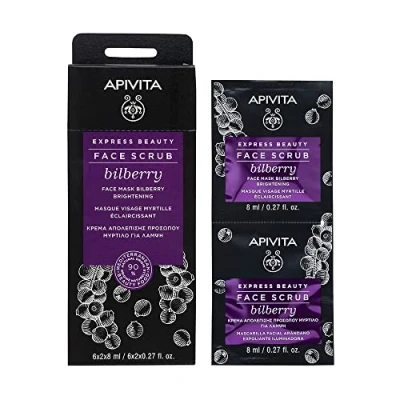Abbildung von Apivita, Bilberry Face Scrub, 2x8 ml