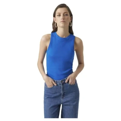 Abbildung von VERO MODA Damen VMLAVENDER SL VMA JRS NOOS Top, Bachelor Button, S