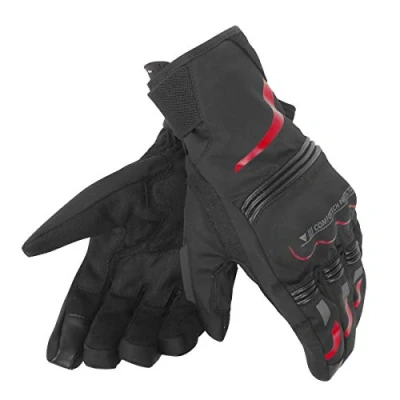 Abbildung von Dainese TEMPEST UNISEX D DRY SHORT Handschuhe, Schwarz/Rot, Größe XXS