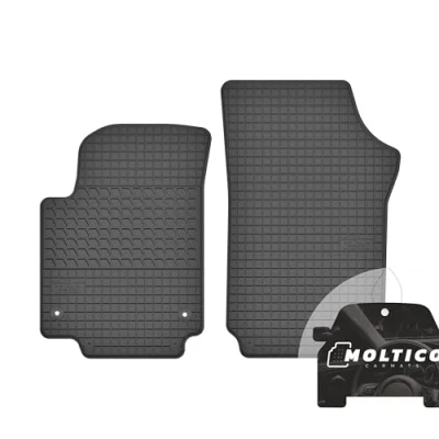 Abbildung von moto MOLTICO Vorne Gummi Automatten Gummimatten Passgenau Allwetter Fussmatten Auto passend für Skoda Citigo (2011 ), Seat MII Vw Up! )