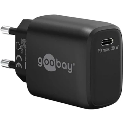 Abbildung von Goobay USB C™ PD Schnellladegerät (20 W) schwarz