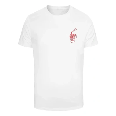 Abbildung von Mister Tee Männlich Ohne Kragen T Shirt, Weiß, L