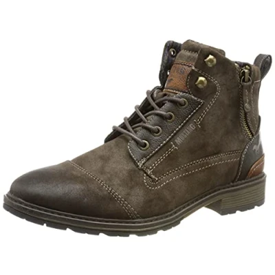 Abbildung von Mustang Schnürstiefelette, Herren, Größe: 48, Dunkelbraun Schuhe