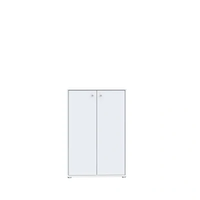 Abbildung von Forte Tempra 2 Kommode mit Türen , Holzwerkstoff, weiß, Bx H xT: 73,7 x 111,1 34,8 cm