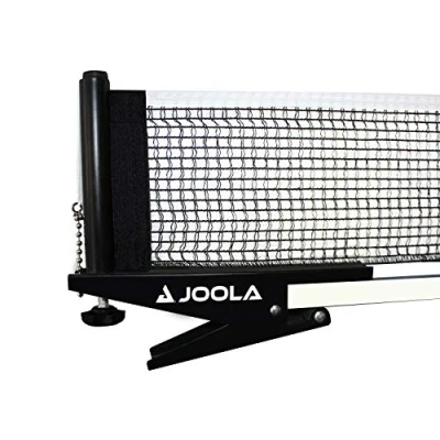 Abbildung von JOOLA Premium Tischtennisnetz und Pfosten Set tragbar einfach aufzubauen, 182,9 cm Regulierung Größe Ping Pong Federklemme Netz