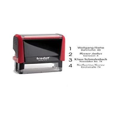 Abbildung von trodat Textstempel Printy 4913 4.0, rot