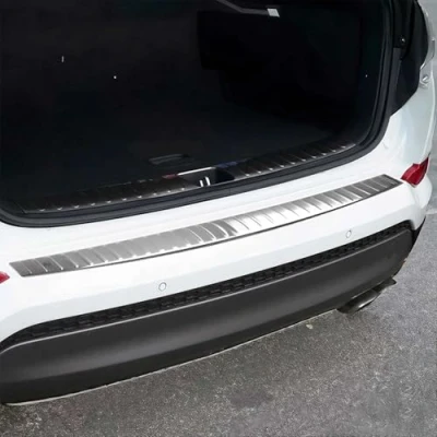 Abbildung von OMAC Ladekantenschutz Stoßstangenschutz kompatibel mit Hyundai Tucson 2015 2018 Edelstahl Silber