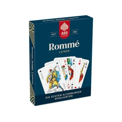 Abbildung von Cartamundi Spiel Rommé Leinenprägung, französisches Bild