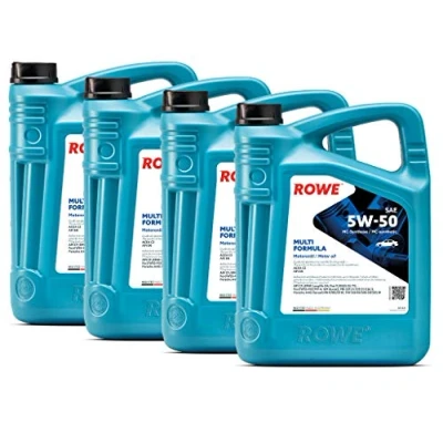 Abbildung von 20 (4x5L) Liter ROWE HIGHTEC MULTI FORMULA SAE 5W 50 Motoröl Made in Germany