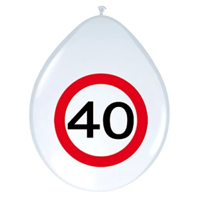 Abbildung von Ballon 40 Jahre Verkehrszeichen 8 Teile