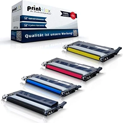 Abbildung von 4X Print Klex Tonerkartuschen kompatibel für HP Color Laser MFP 179 FNG fnw fwg W2070A W2071A W2073A W2072A 117A 117 A BKCMY Office Serie