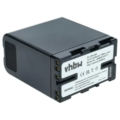 Abbildung von vhbw Akku 5200mAh (14.8V) kompatibel mit Camcorder Sony PXW FS5, FS5K Ersatz für BP U30, U60, U90, U95.