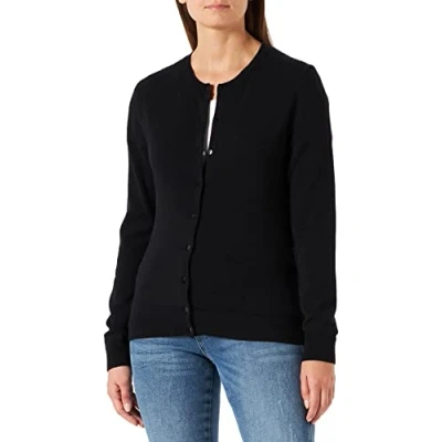 Abbildung von United Colors of Benetton Merino CREW NECK Strickjacke Strickjacke, Damen, Größe: 32, Black