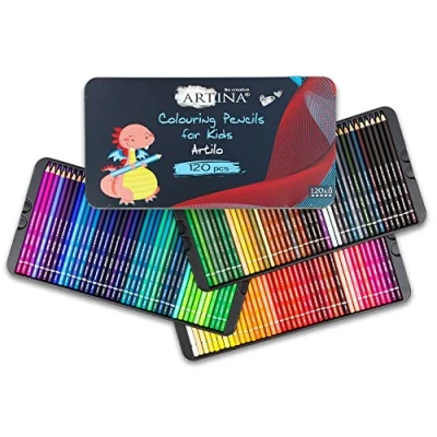 Abbildung von Artina Buntstift Artilo, (120 tlg), Kinder Holzstifte Set