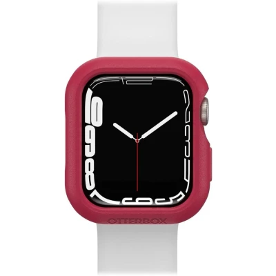 Abbildung von OtterBox All Day Bumper für Apple Watch Series 9/8/7 41mm, stoßfeste, sturzsichere, schlanke Schutzhülle Watch, schützt den Display und die Kanten, Rot