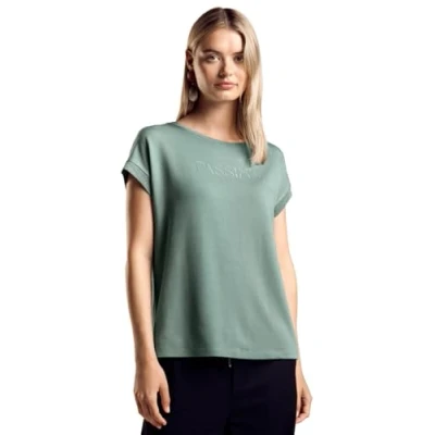 Abbildung von Street One MIT Wording Tshirt print, Damen, Größe: 34, Grün