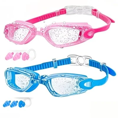 Abbildung von faliring Schwimmbrille Kinder, 2 Stück taucherbrille kinder Junior 3 15 Jahre, Gläsern Wassersport Schwimmbrillen Swimming Goggles Geschenke für Mädchen Jungen