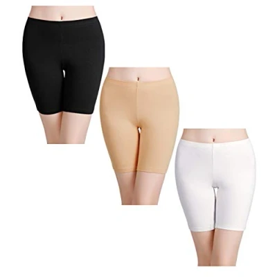Abbildung von wirarpa Boxershorts Damen 3er Pack Lang Baumwolle Unterwäsche Weich Panties Hosen Unter Kleid Größe 3XL