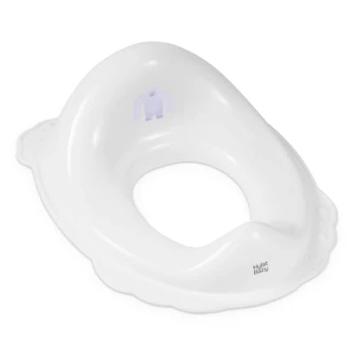 Abbildung von Hylat Baby Toilettensitz Kinder hilfreich beim Toilettentraining, für Mädchen und Jungen, solides Material, Antirutsch Gummi, Farbe:weiß, Motiv:Yeti, Marke:Hylat