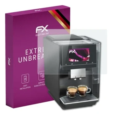 Abbildung von atFoliX Glasfolie kompatibel mit Siemens EQ.700 classic Panzerfolie, 9H Hybrid Glass FX Schutzpanzer Folie