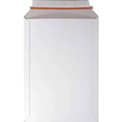 Abbildung von Netuno 100 weiße DIN B4 Versandtaschen aus Vollpappe 450g 250 x 353 mm haftklebend Weiß Pappkarton Pappe Kartonumschläge Kartonversandtaschen