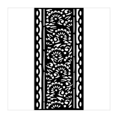 Abbildung von Stamperia Thick Stencils for Scrapbooks, Albums, Cards, Bullet Journals, and More, Flexible Material, Easy to Clean, Perfect Hobbies, Crafts, Gifting (Art of Travelling, Stripes)
